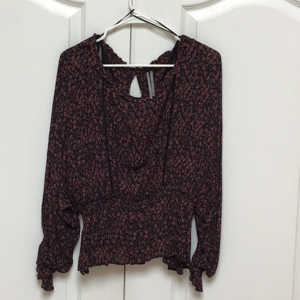 Anthropologie floral print dolman blouse.